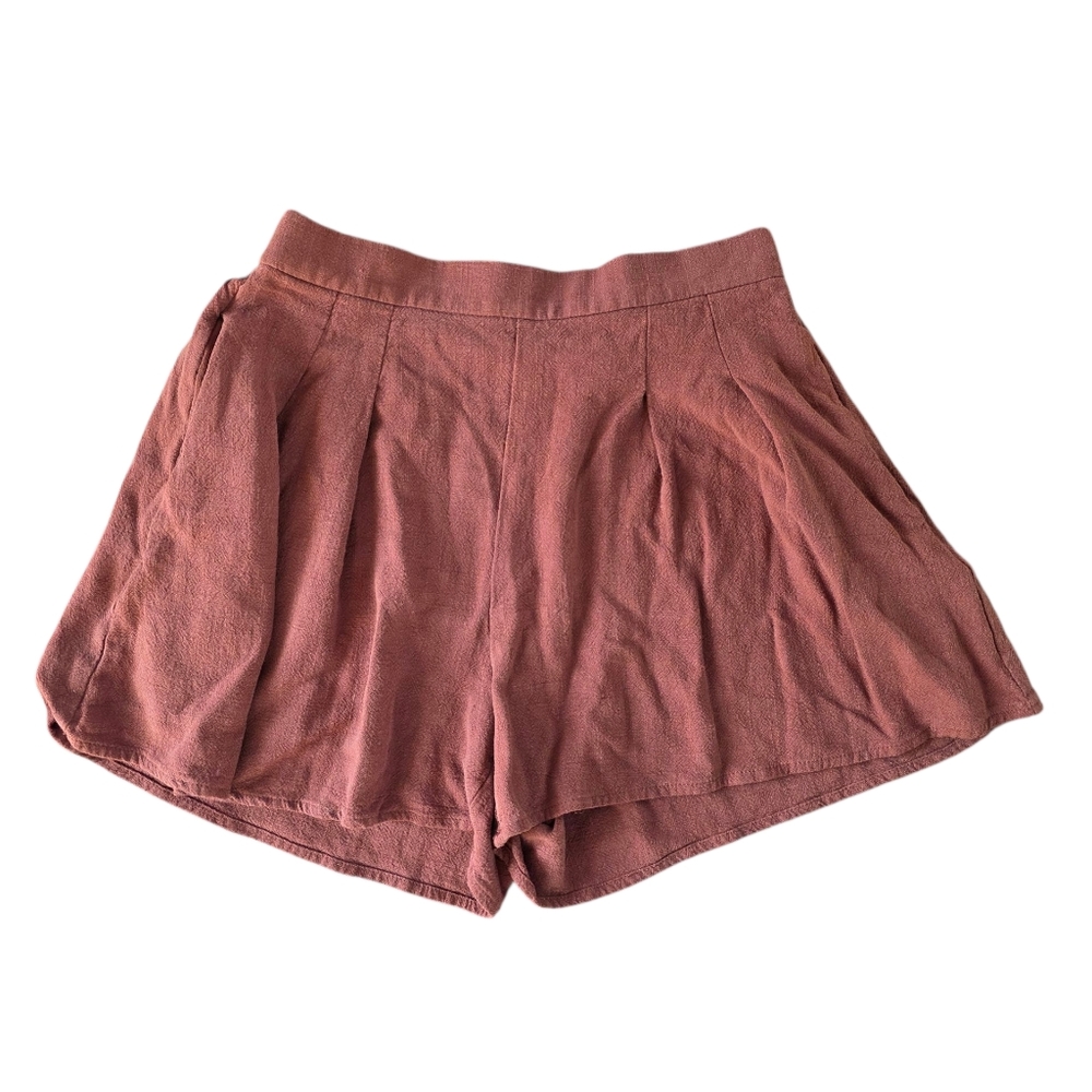 Mink Pink Terra Cotta Elastic Waist Boho Dressy Shorts Size XS